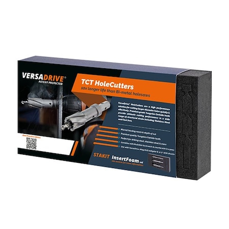 Versadrive HMT TCT HoleCutter Set: 9/16, 11/16, 13/16, 15/16, 1-1/16 in. 101030-INSET2